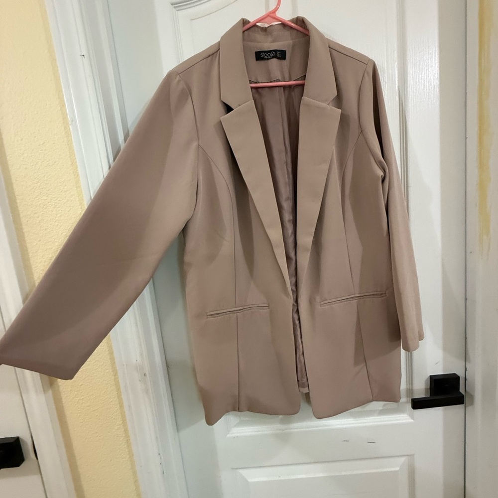 Stoosh women’s blazer in pastel pink, size L - Picture 2 of 5